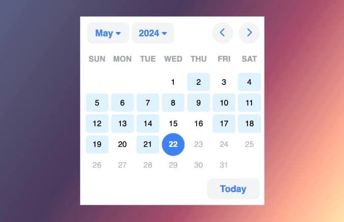 React Bare DatePicker