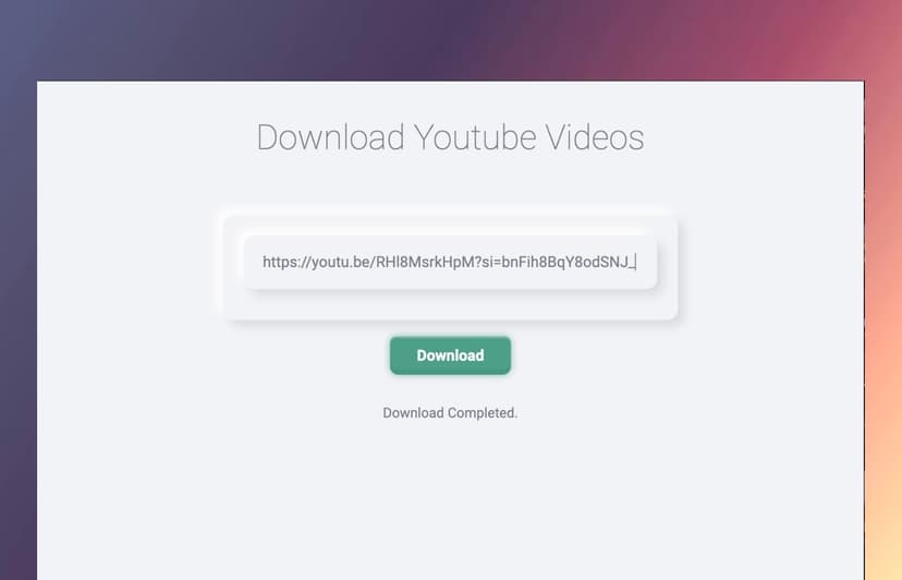 YoutubeDownloader